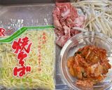 豚キムチ焼きそば・ノンフライヤー真骨頂作り方1写真
