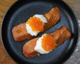 鮭のみりん焼いくら添え作り方6写真