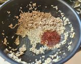 エリンギと豚ひき肉の秋味ラーメン作り方4写真