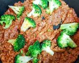夏の夕飯!ブロッコリー豚肉ドライカレー丼作り方3写真