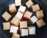 今日の夕飯!簡単厚揚げ鶏つくねおでん風!夏の煮物作り方6写真