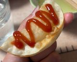 🧀モッツァレラチーズの餃子の皮包み揚げ🥟作り方4写真