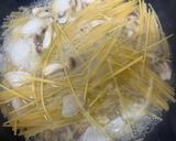 ワンパン　大根と塩昆布のパスタ作り方3写真
