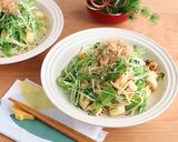 【おせちリメイク】数の子と水菜の和パスタ作り方6写真
