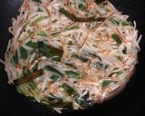 もやしとニラの片栗粉焼き作り方5写真