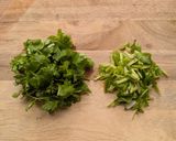パクチーとアンチョビのパスタ作り方1写真