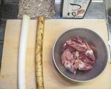ごぼう鶏もつ蕎麦作り方1写真
