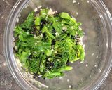 簡単◎菜の花とトマトのねぎ塩昆布和え作り方5写真