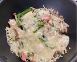 ゴーヤ・しめじ・ベーコンのチーズ焼き✨作り方5写真