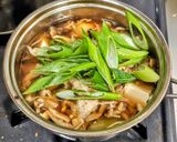 名古屋駅前風！ゆできしめんで具だくさん肉きしめん作り方3写真
