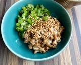 父親の好きな納豆の食べ方②野沢菜混ぜ作り方3写真