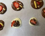簡単　レンジでいちごチョコプレート♡作り方2写真