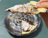 餃子の皮の花びらチョコマシュマロピッツァ作り方7写真