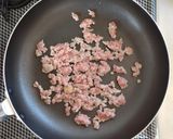 挽肉とネギの甘辛炒飯。作り方2写真
