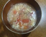 ぶよぶよトマトがとろふわ卵の簡単酸辣湯に作り方5写真