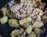 トロッ旨♪秋ナスと豚肉の甘辛丼作り方5写真