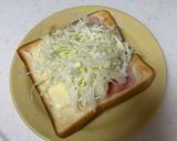 簡単！ベーコンとチーズのキャベツトースト作り方4写真