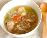 管理栄養士*お豆腐鶏団子の食べるスープ作り方7写真