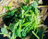 私の 筍とほうれん草の炒め作り方7写真