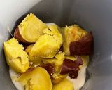 豆腐焼き芋ムース⭐︎アイス⭐︎材料３つ⭐︎無糖作り方1写真