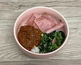余ったミートソースベーコン丼作り方2写真