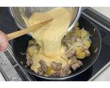 鶏もも肉とじゃがいものカルボナーラ風★動画あり★作り方23写真