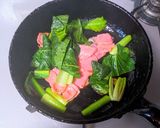 小松菜とベーコンのチーズオムレツ作り方4写真