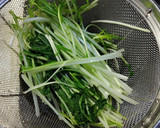 水菜を塩こんぶとごま油で和えて作り方1写真