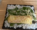 サーモンと卵お花海苔巻き寿司作り方5写真