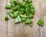 セロリとナッツ炒め作り方1写真