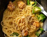 ワンパンで絶品♪肉ピーマンパスタ作り方2写真