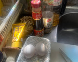 豆苗ときのこと玉子の　中華炒め作り方1写真