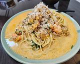 豚ひき肉とキムチで！韓国風豆乳クリームパスタ作り方8写真