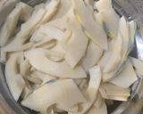 筍と鶏ももの煮物（味噌味）作り方1写真