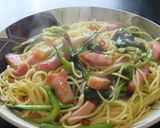 菜の花とベーコンのペペロンチーノ作り方14写真