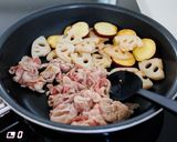 【豚こま蓮根とさつまいもの甘酢炒め】ご飯が進む♪作り方5写真