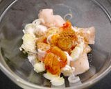 レンジで簡単1分40秒！梅にんにく親子丼作り方2写真