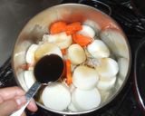 豚バラ大根♪簡単煮物人参作り方6写真