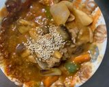 レンジ根菜茄子ウスタートマト味甘酢酢豚作り方16写真