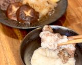とろろで食べるすき焼き風煮込み作り方4写真