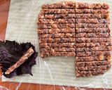 くるみ味噌紫蘇巻き作り方7写真