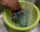 水入りわらびの冷凍手順作り方1写真