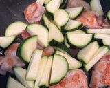 塩こしょうで鶏ももズッキーニ作り方6写真