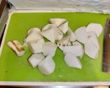 シャクシャク長芋と鶏肉の照り焼き煮作り方1写真