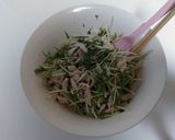 向井くう風 水菜と鶏むね肉のピリ辛あえ作り方5写真