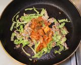 豚キムチソース焼きそば作り方5写真