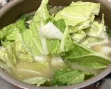 継ぎ足し白菜と白ねぎの味噌汁作り方6写真