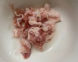 簡単洋風ウスター梅味豚こま大根青椒肉絲風作り方1写真
