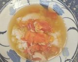 ツナとトマトの中華スープごはん作り方5写真