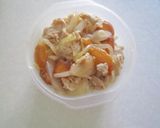 枇杷と豚肉のにんにく醤油炒め作り方5写真